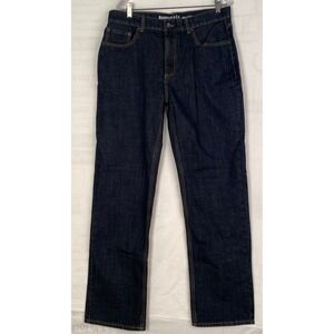 Vintage Roebuck & Co Relaxed Fit Dark Wash Denim Jeans Mens 34x34 EC